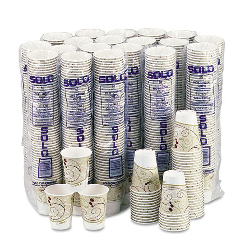 Hot Cups, Symphony Design, 8oz, Beige, 1000-carton