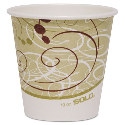 Polycoated Hot Paper Cups, 10 Oz, Symphony Design, 1000-carton