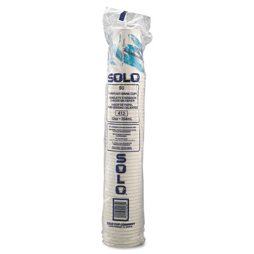 Jazz Paper Hot Cups, 12oz, Polycoated, 50-bag, 20 Bags-carton