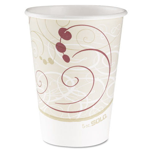 Hot Cups, Symphony Design, 12oz, Beige, 50-pack