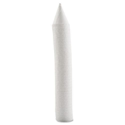 Cone Water Cups, Paper, 4oz, Rolled Rim, White, 200-bag, 25 Bags-carton