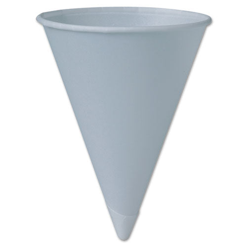 Bare Treated Paper Cone Water Cups, 6 Oz, White, 200-sleeve, 25 Sleeves-carton