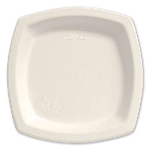 Bare Eco-forward Sugarcane Dinnerware, 8 3-10" Plate, Ivory, 125-pk