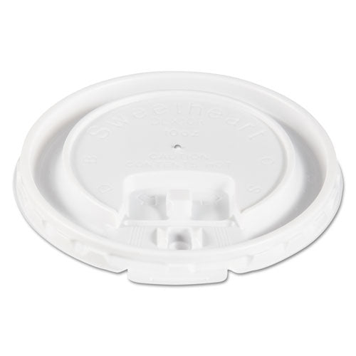 Liftbk & Lock Tab Cup Lids For Foam Cups, Fits 10oz Cups, White, 2000-carton