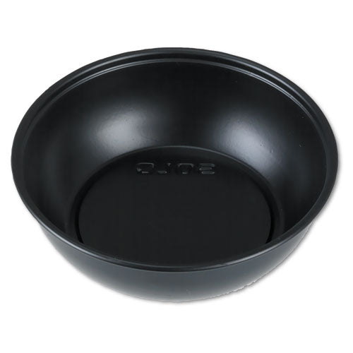 Plastic Soufflé Portion Cups, 5 1-2 Oz., Black, 250-bag