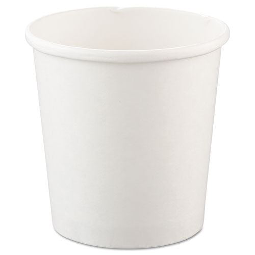 Flexstyle Double Poly Paper Containers, 16oz, White, 25-pack, 20 Packs-carton