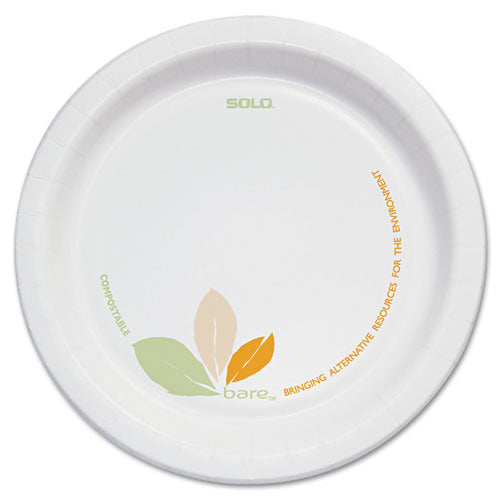 Bare Paper Eco-forward Dinnerware, 12oz Bowl, Green-tan, 500-carton
