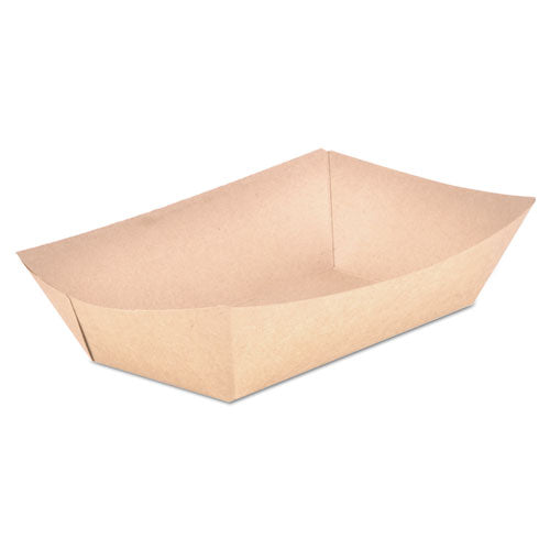 Food Trays, Paperboard, Brown Kraft, 5-lb Capacity, 500-carton