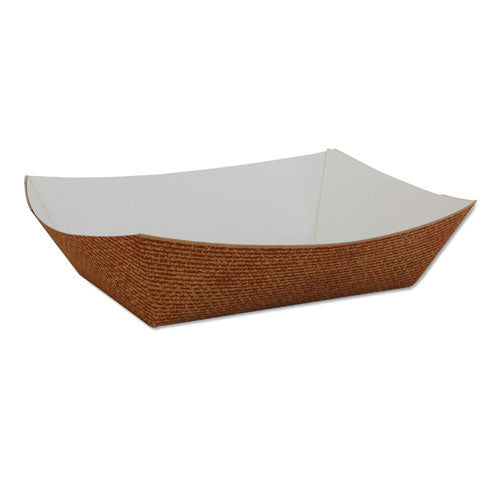 Hearthstone Food Trays, 8.48w X 5.85d X 2.32h, Brown, 500-carton
