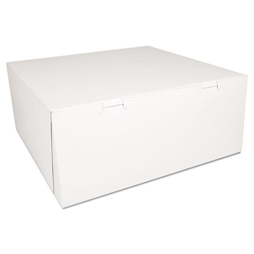 Bakery Boxes, White, Paperboard,14 X 14 X 6, 50-carton