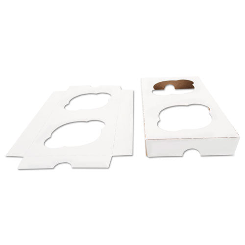 Cupcake Holder Inserts, Paperboard, White-kraft, 4.38 X 4.38 X 0.88, 200-carton