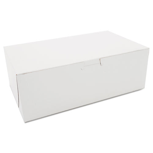 Non-window Bakery Boxes, Paperboard, 10w X 6d X 3 1-2h, White, 250-bundle