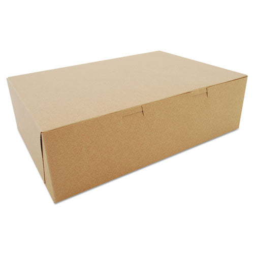 Bakery Boxes, Kraft, Paperboard, 14 X 10 X 4, 100-bundle