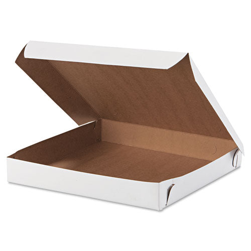 Lock-corner Pizza Boxes, 10 X 10 X 1 1-2, White, 100-carton
