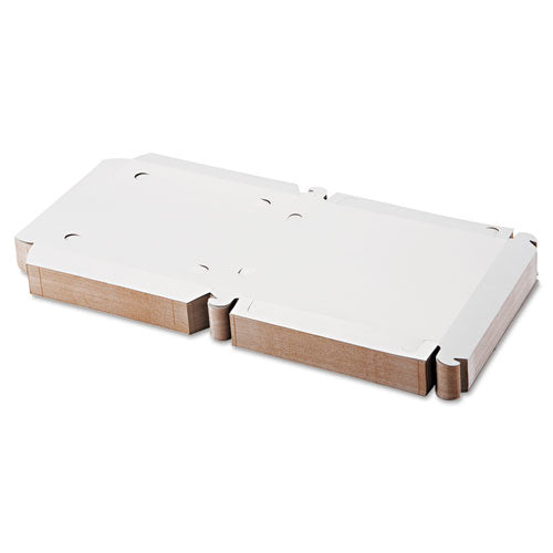Lock-corner Pizza Boxes, 10 X 10 X 1 1-2, White, 100-carton