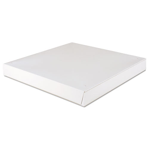Paperboard Pizza Boxes,16 X 16 X 1 7-8, White, 100-carton