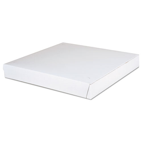 Paperboard Pizza Boxes,14 X 14 X 1 7-8, White, 100-carton