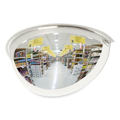 Half-dome Convex Security Mirror, 18" Diameter