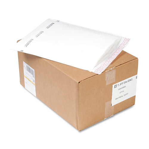 Jiffy Tuffgard Self-seal Cushioned Mailer, #5, Barrier Bubble Lining, Self-adhesive Closure, 10.5 X 16, White, 25-carton