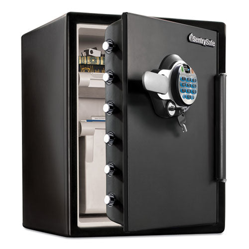 Fire-safe With Biometric & Keypad Access, 2 Cu Ft, 18.6w X 19.3d X 23.8h, Black