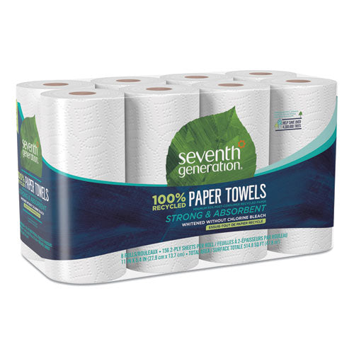 100% Recycled Paper Towel Rolls, 2-ply, 11 X 5.4 Sheets, 140 Sheets-rl, 6-pk