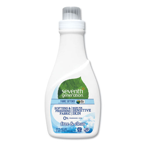 Natural Liquid Fabric Softener, Free And Clear-unscented 32 Oz, Bottle