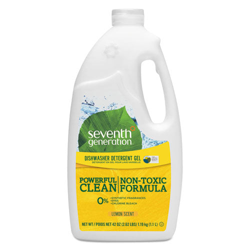 Natural Auto Dishwasher Gel, Ultra Power Plus, Fresh Citrus, 65 Oz Bottle, 6-ct