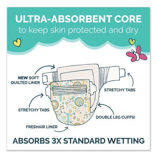 Free And Clear Baby Diapers, Size 3, 16 Lbs To 24 Lbs, 124-carton