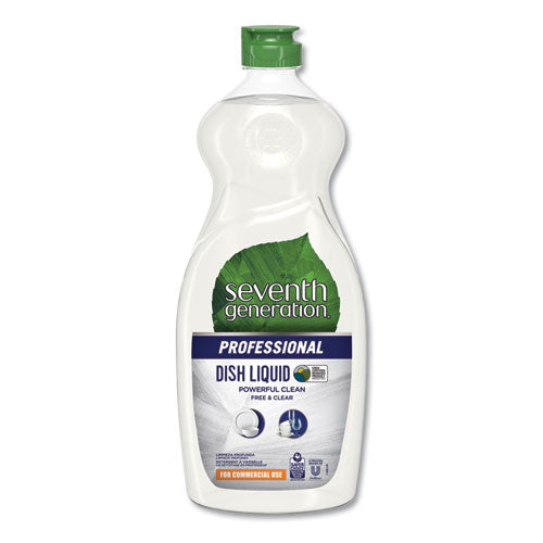 Dishwashing Liquid, Free And Clear, 25 Oz Bottle, 12-carton