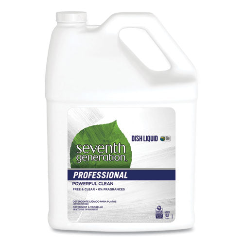 Dishwashing Liquid, Free And Clear, 1 Gal Bottle, 2-carton