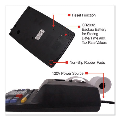 El2196bl Two-color Printing Calculator, Black-red Print, 3.7 Lines-sec