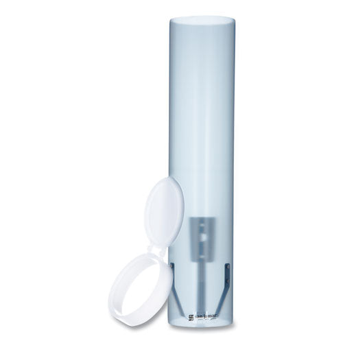 Adjustable Frosted Water Cup Dispenser, Wall Mounted, Blue