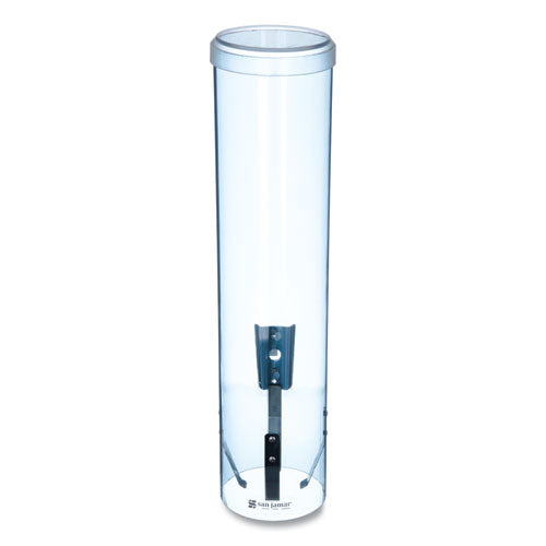 Large Pull-type Water Cup Dispenser, Translucent Blue