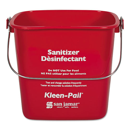 Kleen-pail, 6qt, Plastic, Green, 12-carton