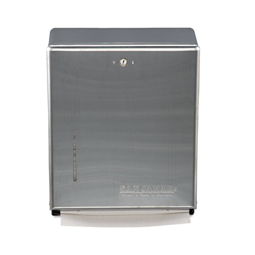 C-fold-multifold Towel Dispenser, Stainless Steel, 11 3-8 X 4 X 14 3-4