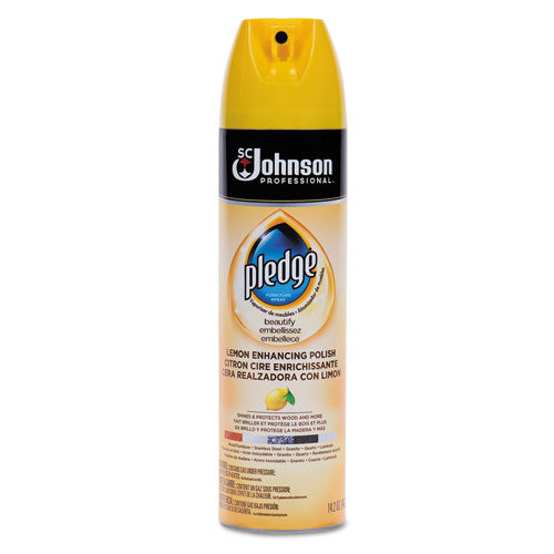 Furniture Polish, Lemon, 14.2 Oz, Aerosol, 6-carton