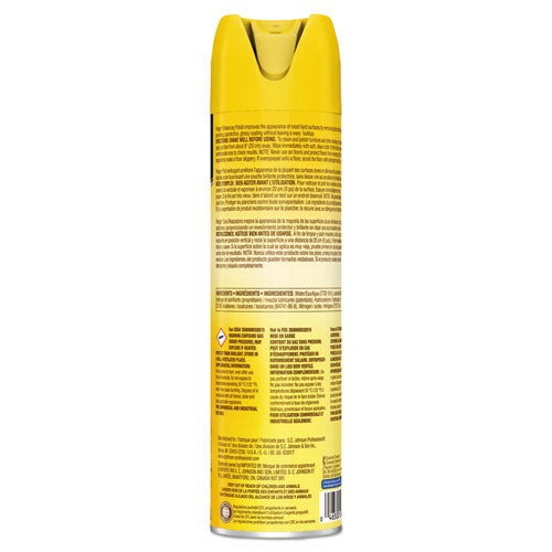 Furniture Polish, Lemon, 14.2 Oz, Aerosol, 6-carton