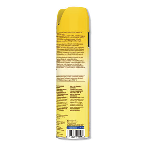 Furniture Polish, Lemon, 14.2 Oz, Aerosol, 6-carton