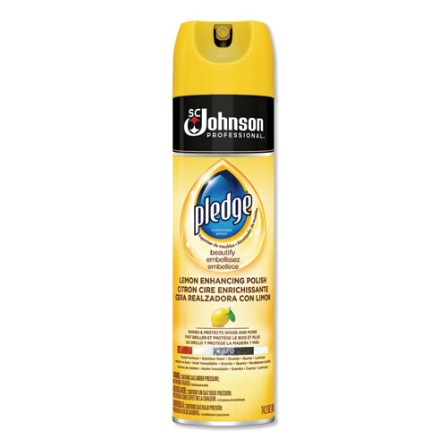 Furniture Polish, Lemon, 14.2 Oz, Aerosol, 6-carton