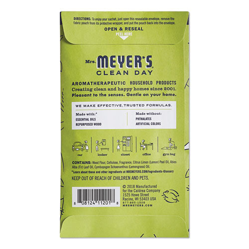 Clean Day Scent Sachets, Lemon Verbena, 0.05 Lbs Sachet, 18-carton