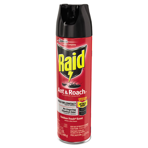 Ant And Roach Killer, 17.5oz Aerosol, Outdoor Fresh