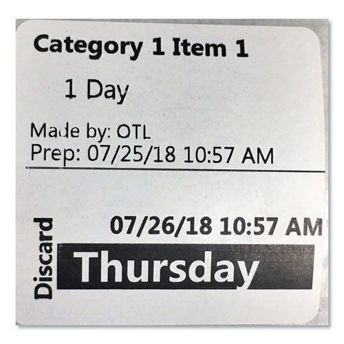 Labels For Smart Label Printers, 2" X 2", Black, 500 Labels-roll