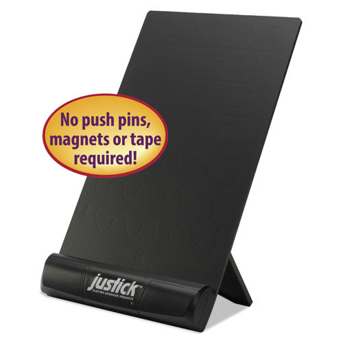 Justick Frameless Electro-surface Desktop Organizer & Copy Holder, 8" X 11", Bk