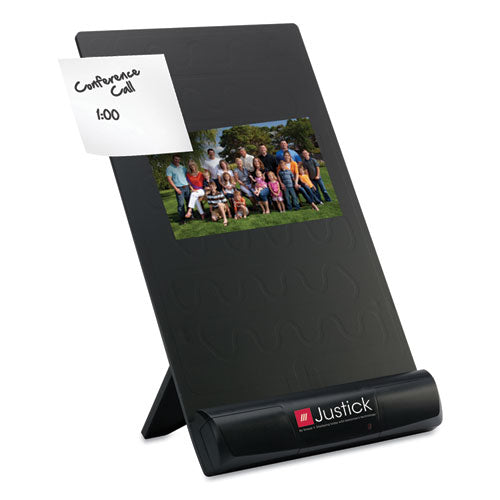 Justick Frameless Electro-surface Desktop Organizer & Copy Holder, 8" X 11", Bk