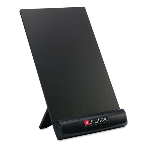 Justick Frameless Electro-surface Desktop Organizer & Copy Holder, 8" X 11", Bk