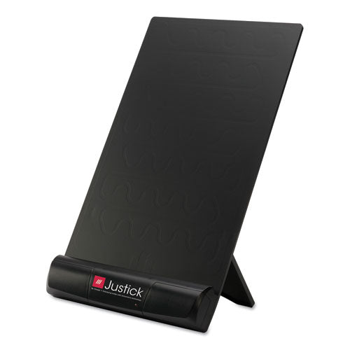 Justick Frameless Electro-surface Desktop Organizer & Copy Holder, 8" X 11", Bk