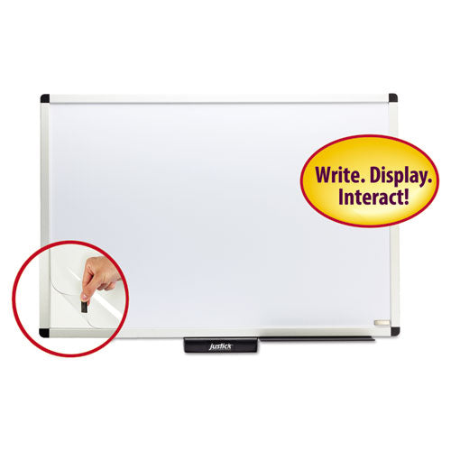 Justick By Smead Dry-erase Board With Frame, 36" X 24", White