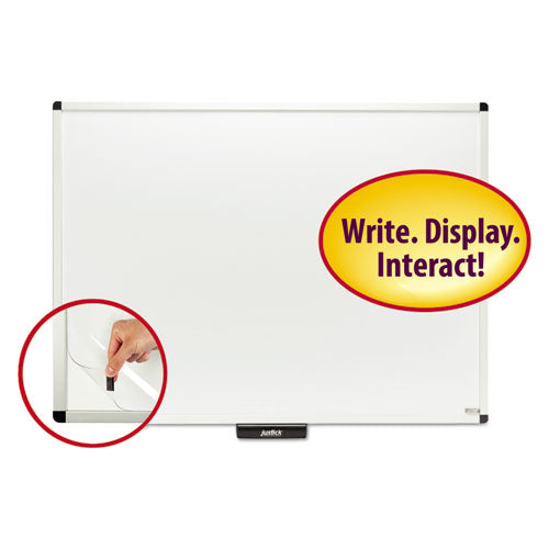 Justick By Smead Dry-erase Board With Frame, 48" X 36", White