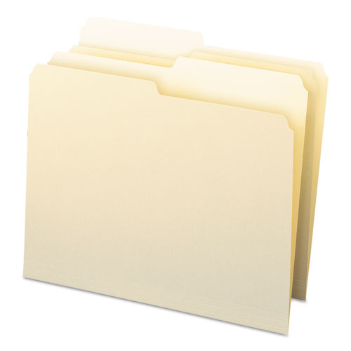 Manila File Folders, 1-2-cut Tabs, Letter Size, 100-box