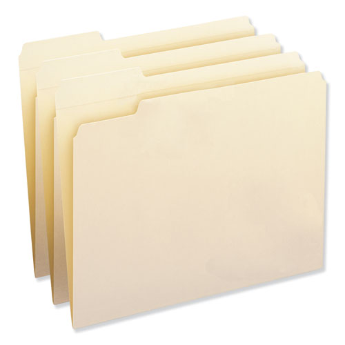 Reinforced Tab Manila File Folders, 1-3-cut Tabs, Left Position, Letter Size, 11 Pt. Manila, 100-box